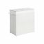 Laundry basket made of white polyrattan