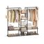Вешалка для одежды SONGMICS HOME RGR012B01, 6 полок, Коричневая/черная, 163,6 × 175,3 × 33,8 см