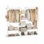 Вешалка для одежды SONGMICS HOME RGR012K01, 6 полок, Бежевая/белая, 163,6 × 175,3 × 33,8 см