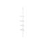 Shower shelf 85-305 cm., white