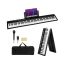 Digital piano 128x23x6cm., black/white