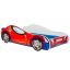 Children's bed Car II with mattress 150 cm x 74 cm x 44 cm, spider car