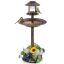 Birdbath 50x50x107cm., bronze color