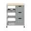 Kitchen trolley 67x37x84.5cm., gray/light brown