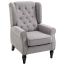 Fotel Homcom 74x86x102cm, szary/czarny