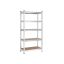 Półka do przechowywania 180 x 90 x 40 cm, kolor srebrny