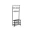 Metal clothes rack, black