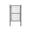 Galvanized iron garden gate 106 x 150 cm, gray