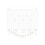 Hanging wall grids for hanging photos/jewelry, 2 pcs. LPP02W