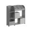 Children's shelf 30x93x100cm., gray
