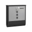 Mailbox with newspaper compartment and house number holder