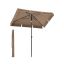 Parasol ogrodowy 240x200x125cm, jasnobrązowy/czarny
