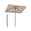 Parasol ogrodowy 245x230x150cm, beżowo-czarny