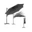 Parasol ogrodowy 300x300cm, ciemnoszary/czarny
