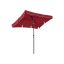 Parasol ogrodowy 200 × 125 cm, czerwony