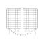 Hanging wall grids for hanging photos/jewelry, 2 pcs. LPP01H