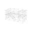 Metal mesh cage for small animals, white