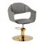 Fotel fryzjerski hydrauliczny Hair System Halo, szary, wysokość 40-50 cm