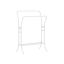 Clothes rack 46x100x155cm., white