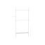 Clothes rack 33.5x123x310cm., white