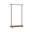 Clothes rack 35x98.5x160.3cm., black/brown