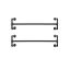 Outerwear hanger set 110 x 30 x 29.3 cm., 2 pieces, black