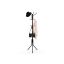 Black metal hat stand 182 cm