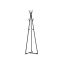 Metal hat stand with wooden hook