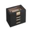 Jewelry box with mirror and 3 drawers