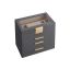 Jewelry box with drawers, gray-cream color