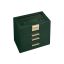 Jewelry box with drawers, green