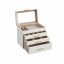 Jewelry box 4 levels, with glass lid