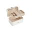 Jewelry box 11x16x8cm., white/cream color