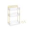 Cosmetic organizer 30.5x16.8x48cm., gold color