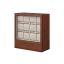 Watch box 15x29.5x32.5cm., cream/brown color