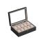 Watch box 20.5x29x8.5cm., black/beige