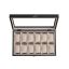 Watch box 21x35x8.5cm., black/beige