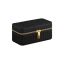 Watch box 10x20x9cm., black/gold color