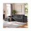 Narożna sofa modułowa VASAGLE, lewa, z szezlongiem, szara, 150 × 244 × 73 cm