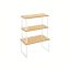 Set of 3 spice racks, light brown/white