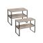 Set of 4 spice racks, grey/black