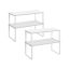 Set of 4 spice racks, white