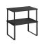Set of 2 kitchen shelves, black