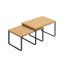 Spice rack set of 2, white-natural color