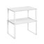 Set of 2 kitchen shelves, white