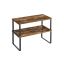 Set of 2 kitchen shelves, brown/black