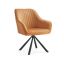 Bar stool 60x60x81.5cm., brown/black