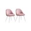 Bar stool set 61x56x81.5cm., pink/white