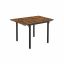 Dining table for 4 people KDT077B01, brown/black