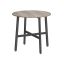 Dining table 80x75cm., light brown/black